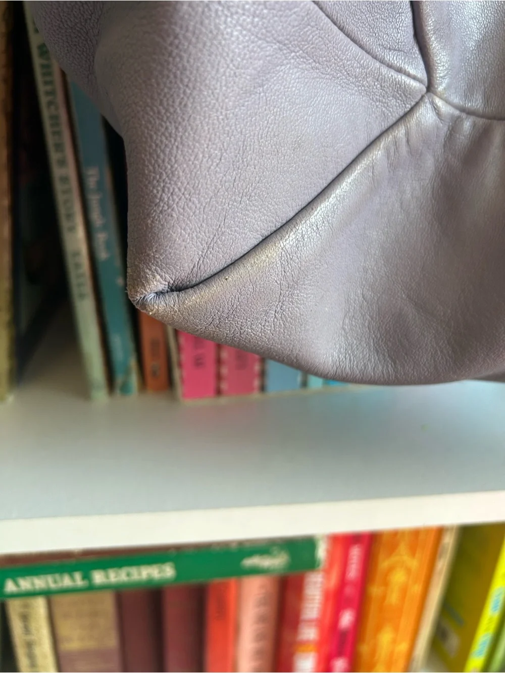 Michael Kors Angelina Lilac Leather Hobo Shoulder Bag